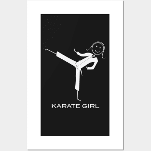 Funny Womens White Belt Karate Posters and Art